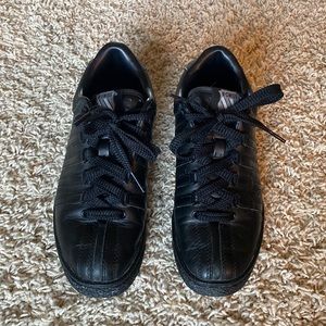 Y2K K-Swiss Classics all black leather (US 3 1/2 boys)